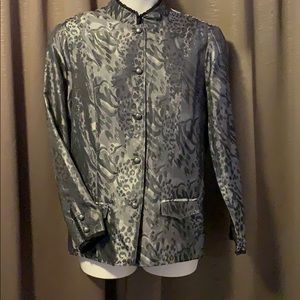 Coldwater Creek black & silver lightweight jacket